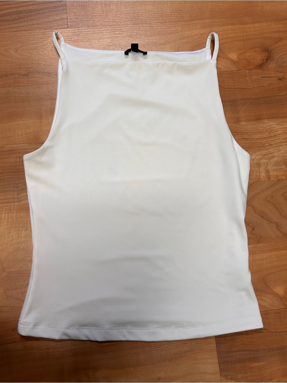 Dynamite White High-Neck Camisole Tank
